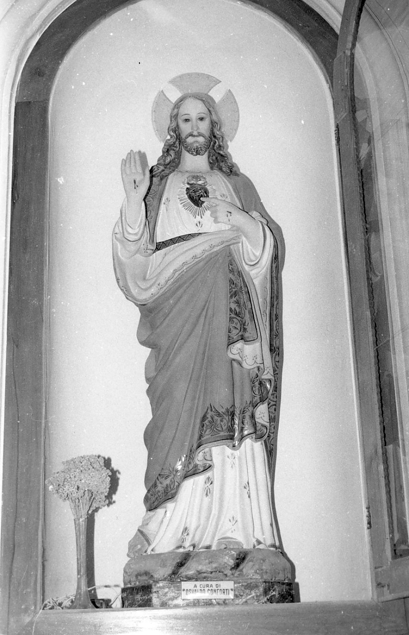 Sacro Cuore di Gesù (statua, opera isolata) - bottega calabrese (prima metà sec. XX)
