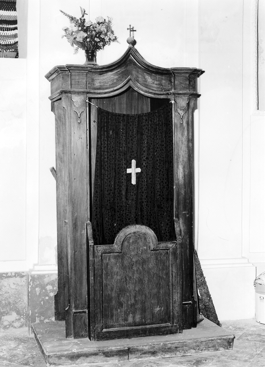 confessionale, opera isolata - bottega calabrese (fine/inizio secc. XVIII/ XIX)