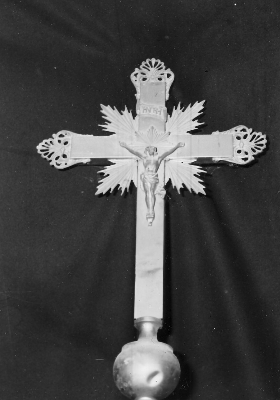 croce processionale, opera isolata - bottega Italia meridionale (sec. XIX)