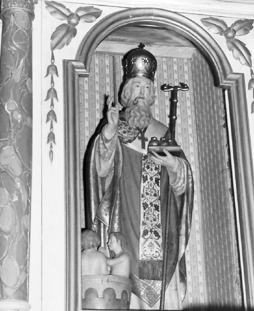 San Nicola di Bari (statua, opera isolata) - bottega Italia meridionale (sec. XIX)