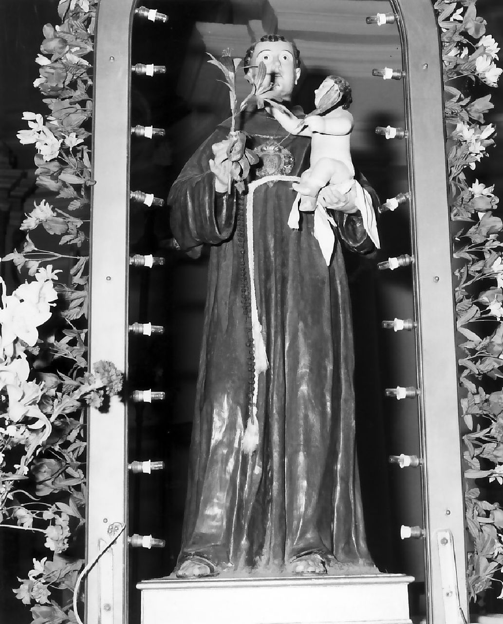 Sant'Antonio da Padova (statua, opera isolata) - bottega Italia meridionale (sec. XIX)