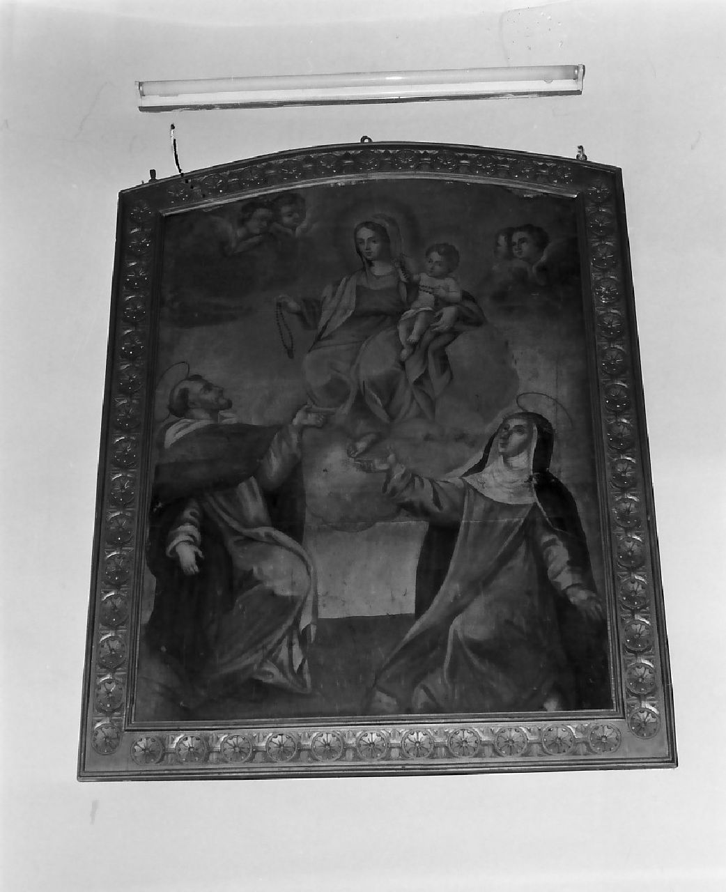 Madonna del Rosario (dipinto, opera isolata) - ambito Italia meridionale (sec. XIX)