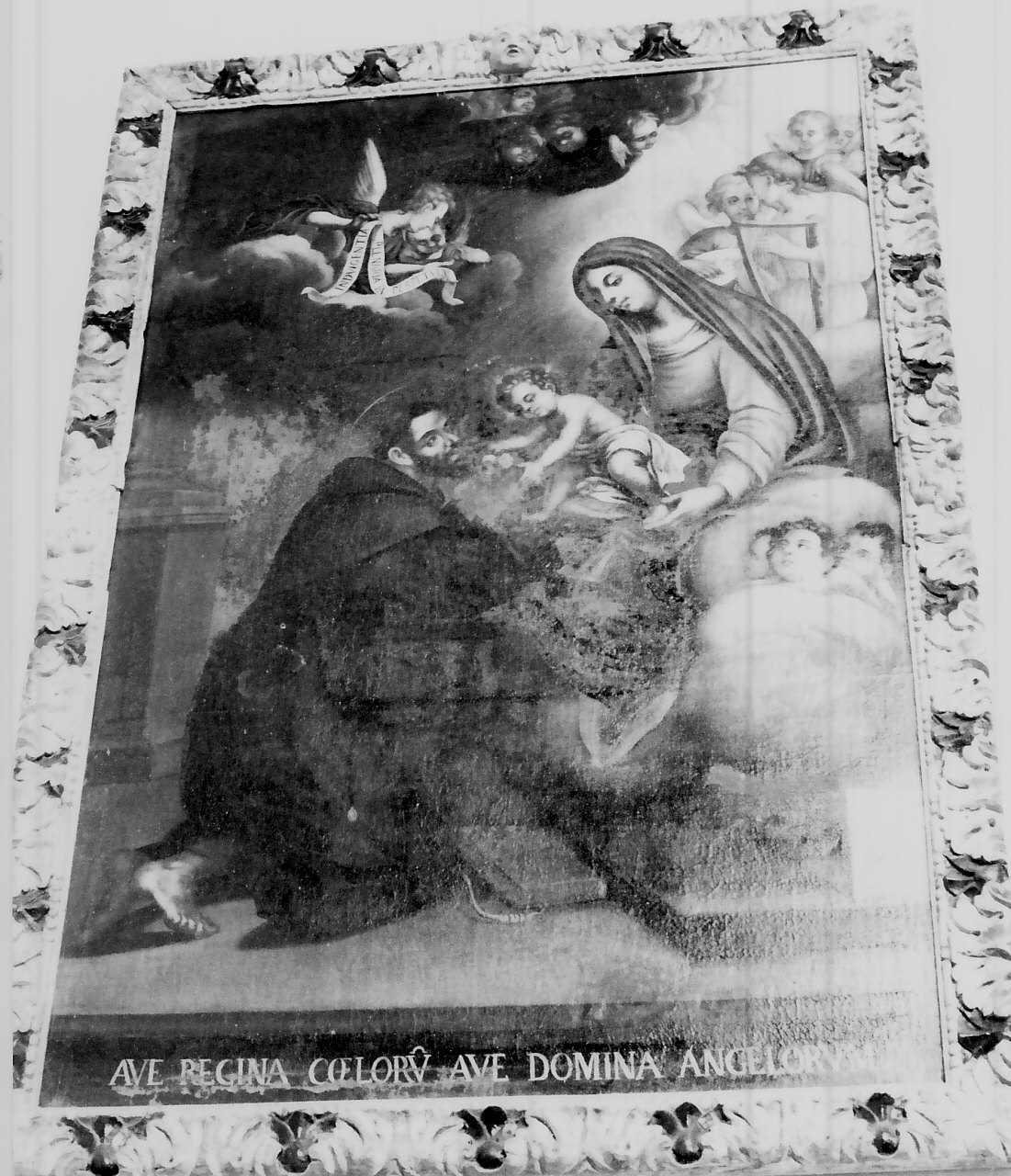 apparizione della Madonna a San Francesco d'Assisi (dipinto, opera isolata) - ambito Italia meridionale (inizio sec. XIX)