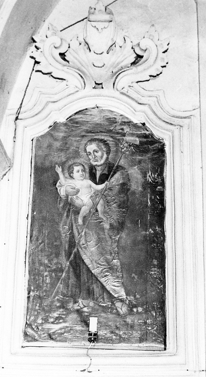 San Giuseppe e Gesù Bambino (dipinto) di Santanna Giuseppe (sec. XIX)