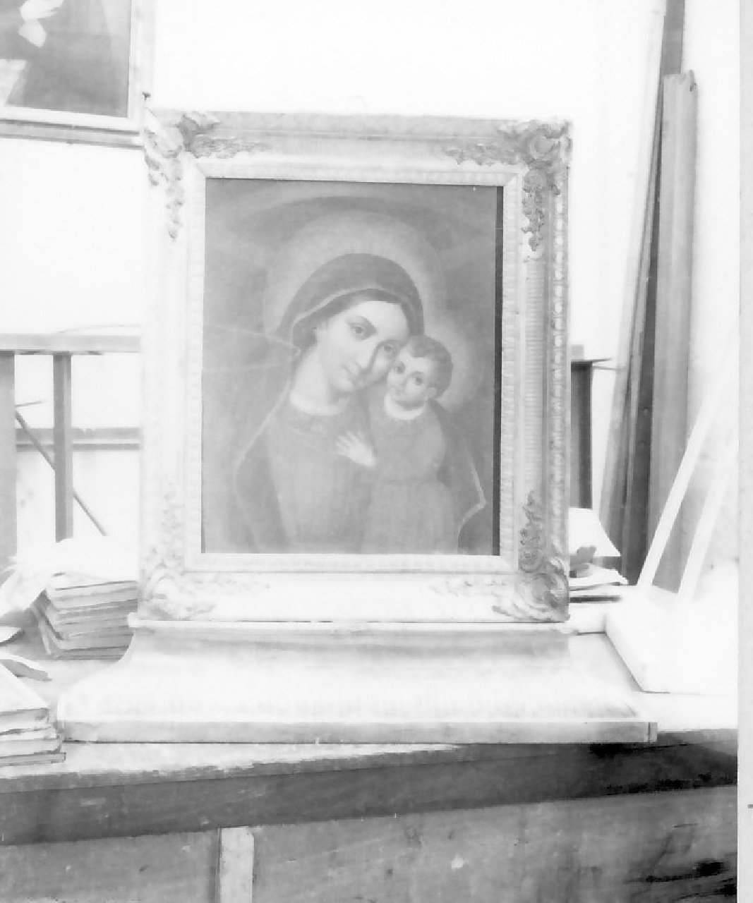 Madonna con Bambino (dipinto, opera isolata) - ambito calabrese (sec. XIX)