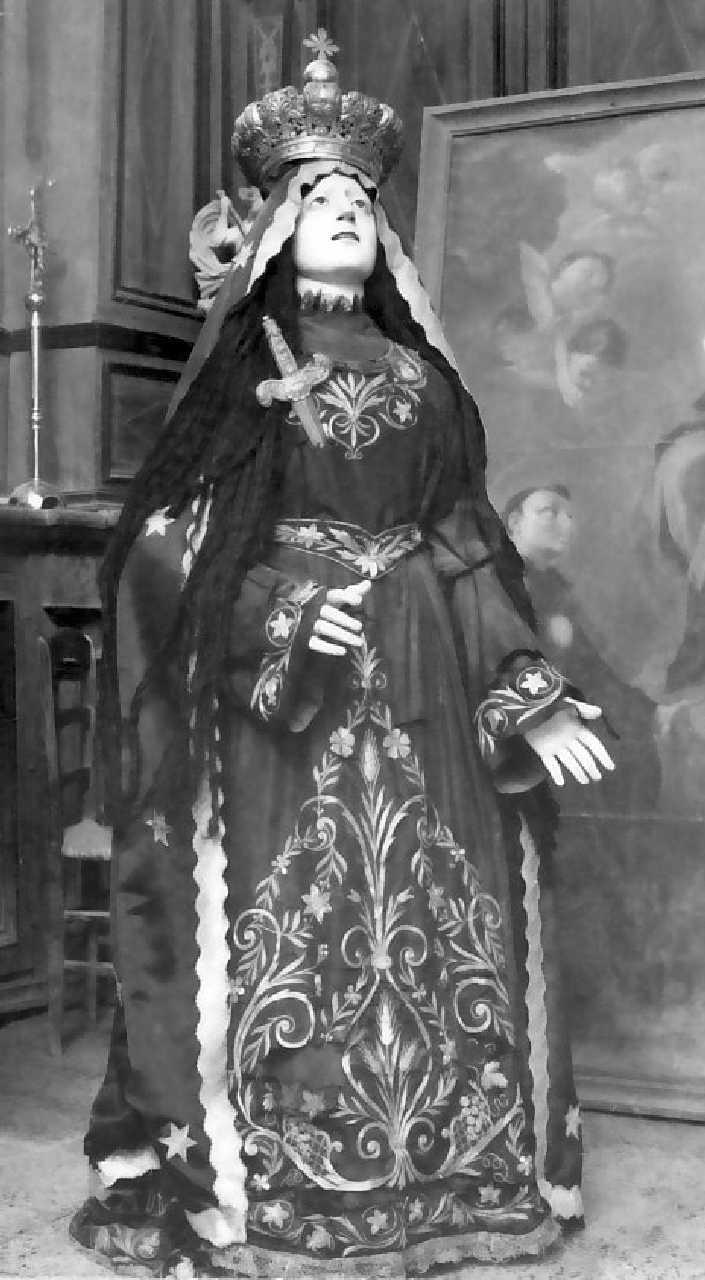 Madonna Addolorata (statua, opera isolata) - bottega calabrese, manifattura calabrese (sec. XIX)