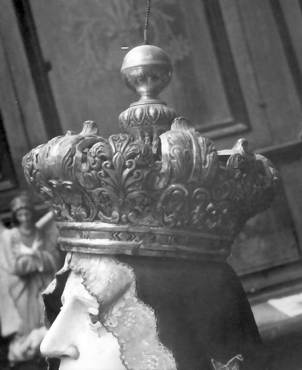 corona da statua, opera isolata - bottega napoletana (sec. XIX)
