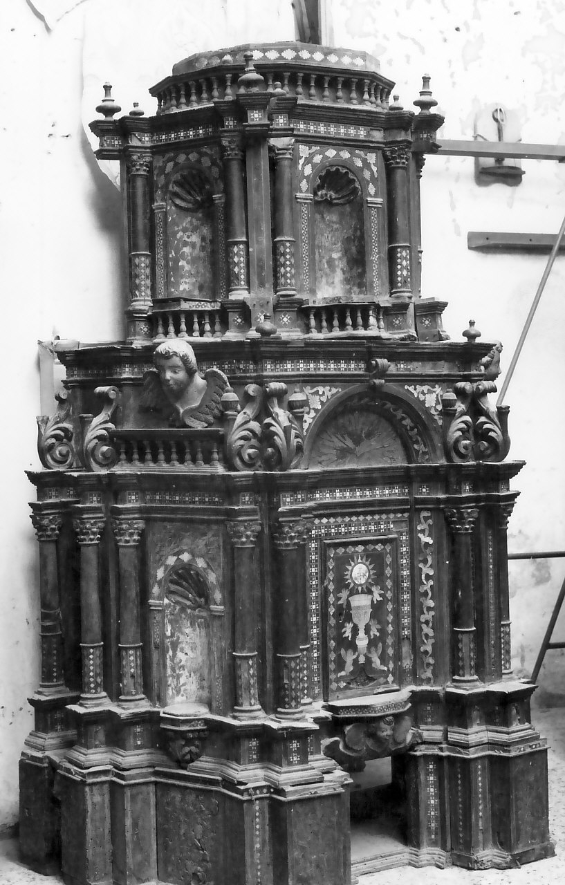 ciborio, opera isolata - bottega calabrese (sec. XVII)
