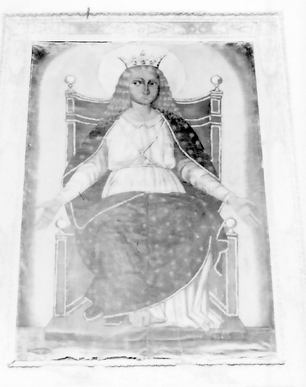 Madonna in trono (dipinto, opera isolata) - ambito calabrese (sec. XVIII)