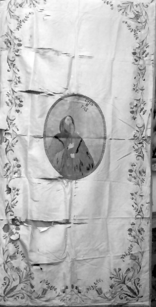 stendardo, opera isolata - manifattura calabrese (sec. XIX)