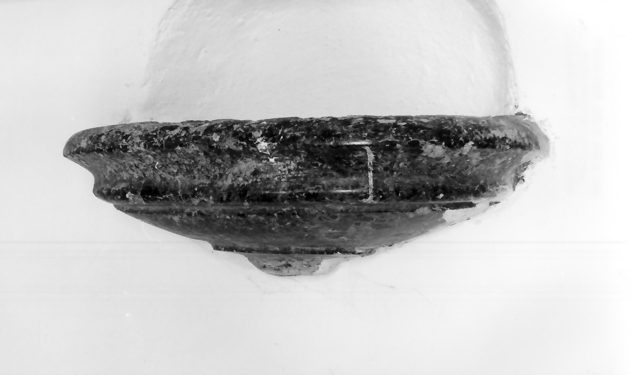 acquasantiera pensile, opera isolata - bottega calabrese (sec. XIX)