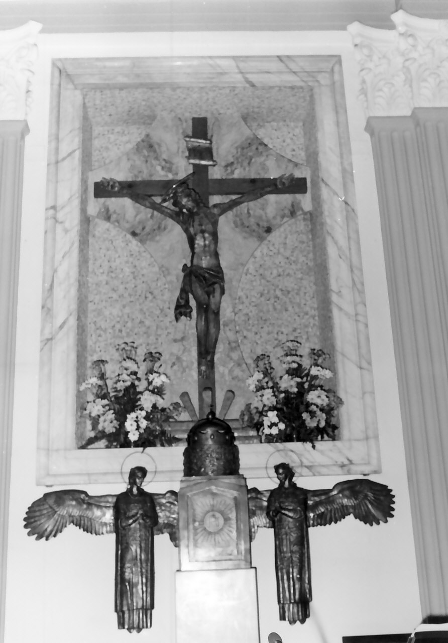 crocifisso, opera isolata - bottega Italia meridionale (seconda metà sec. XVI)