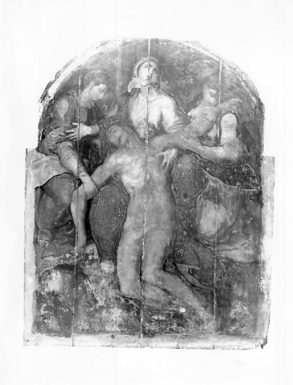 pietà (dipinto, opera isolata) di Pino Marco (sec. XVI)