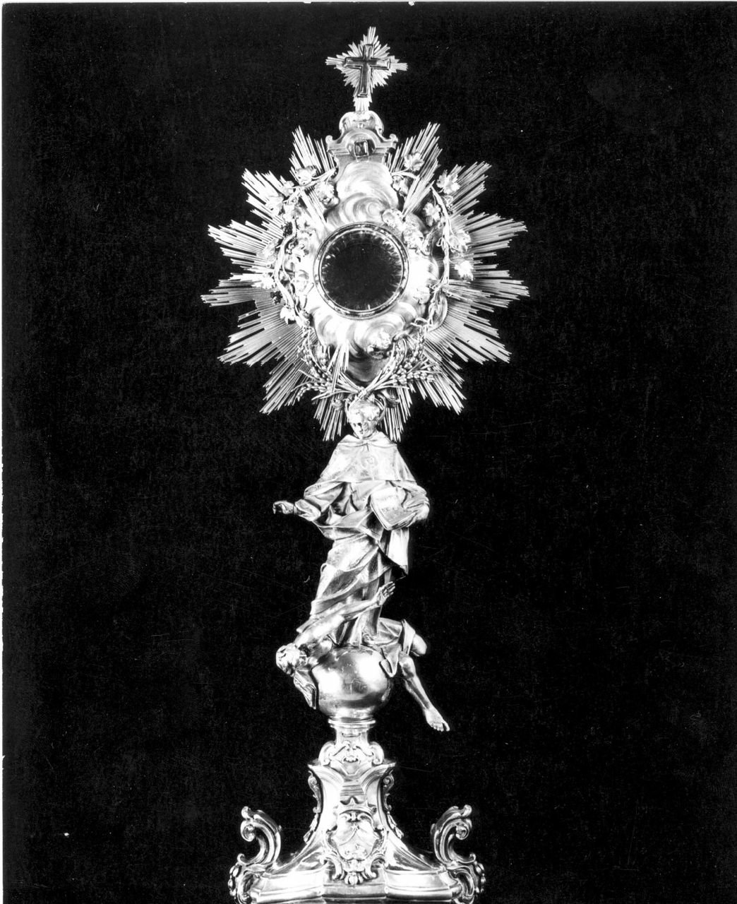 ostensorio - a raggiera, opera isolata - bottega napoletana (sec. XVIII)