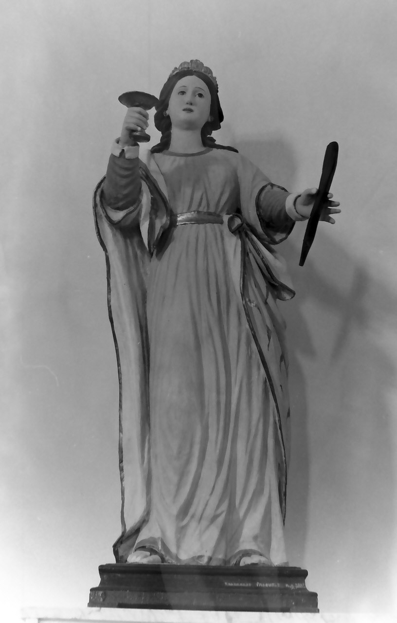 Santa Lucia (statua, opera isolata) di Spadafora Pasquale (sec. XIX)