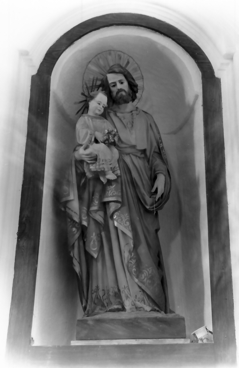 San Giuseppe e Gesù Bambino (statua, opera isolata) - bottega Italia meridionale (fine sec. XIX)