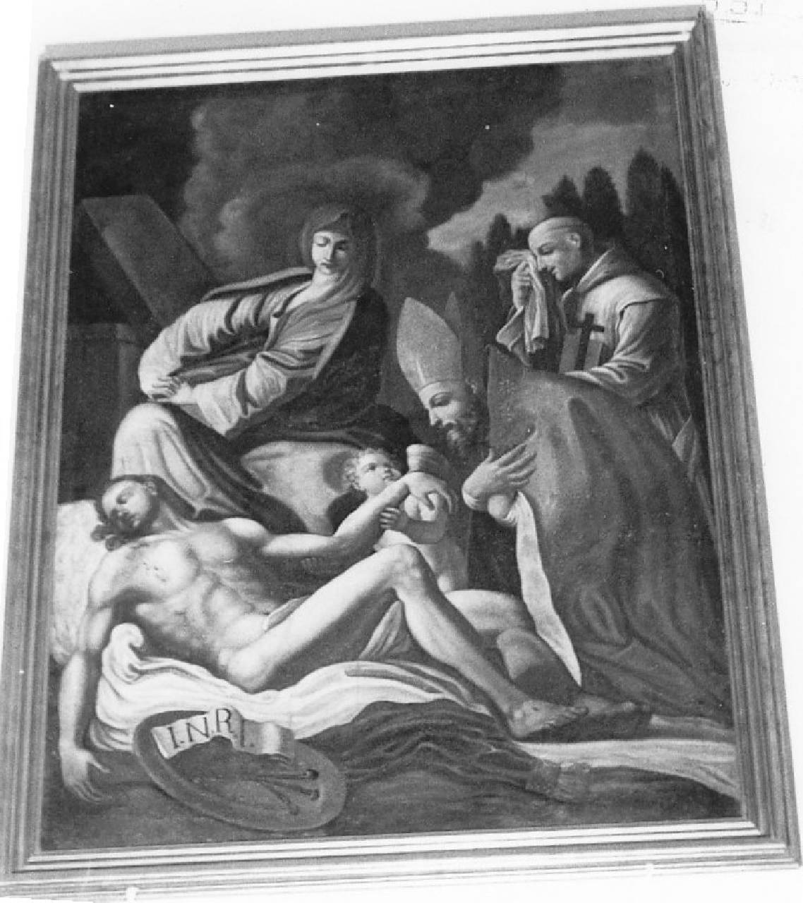 deposizione di Cristo nel sepolcro (dipinto, opera isolata) - ambito Italia meridionale (sec. XVII)