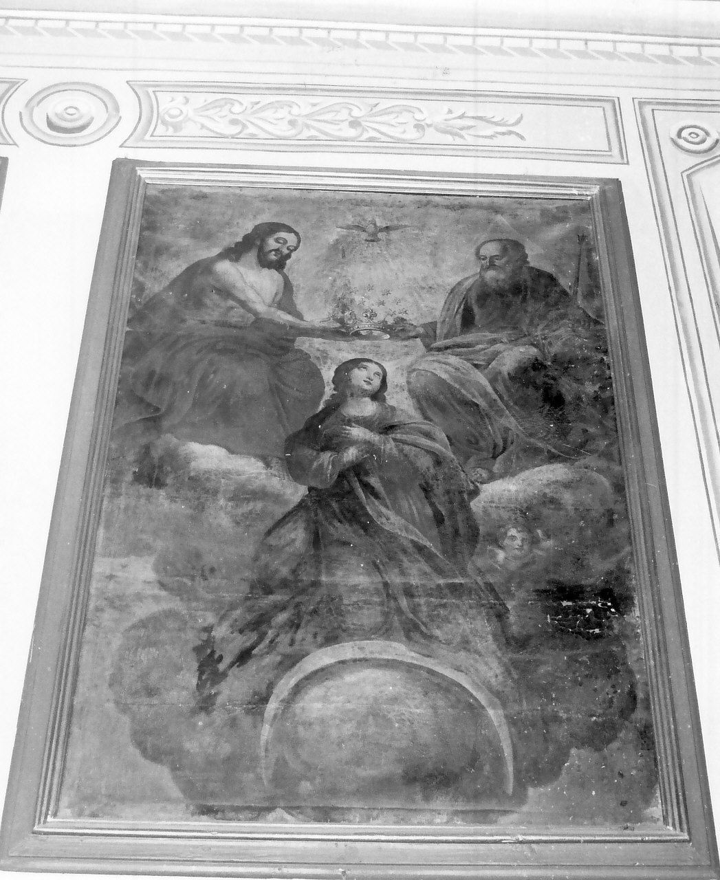 incoronazione di Maria Vergine (dipinto, opera isolata) - ambito calabrese (sec. XVI)