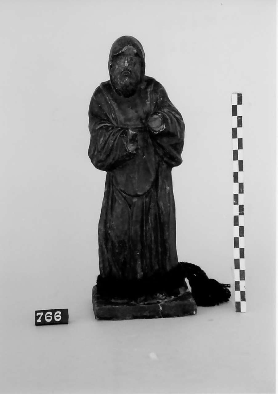 San Francesco di Paola (statuetta, oggetti devozionali) - manifattura (secc. XVIII fine/ XIX inizio)