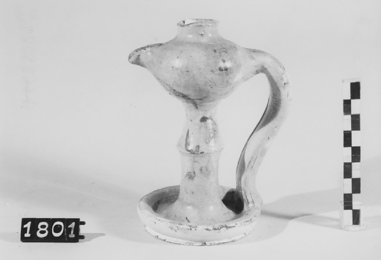 lucerna ad olio, sistemi di illuminazione - bottega del vasaio (sec. XX)