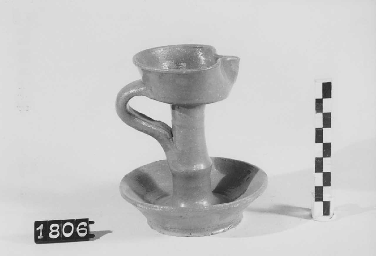 lucerna ad olio, sistemi di illuminazione - bottega del vasaio (sec. XX)