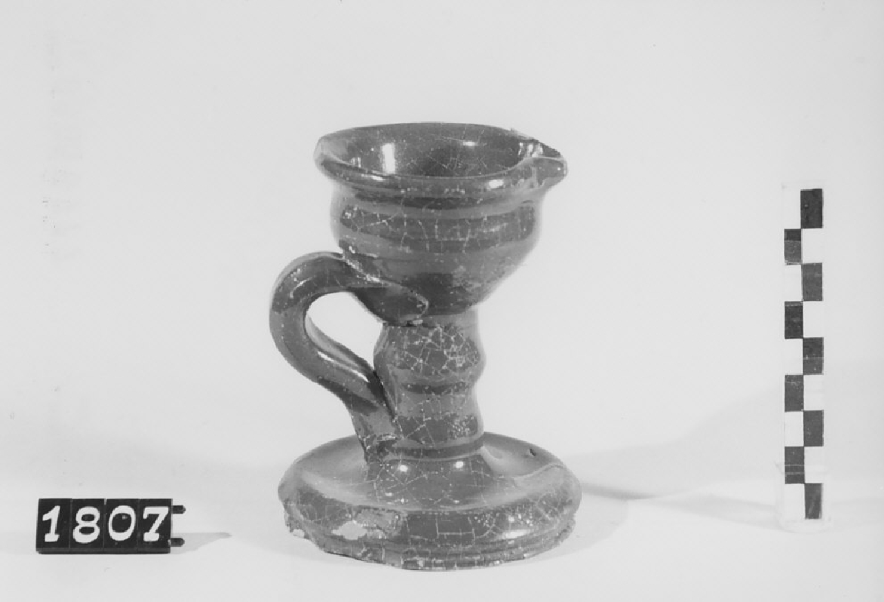 lucerna ad olio, sistemi di illuminazione - bottega del vasaio (sec. XX)