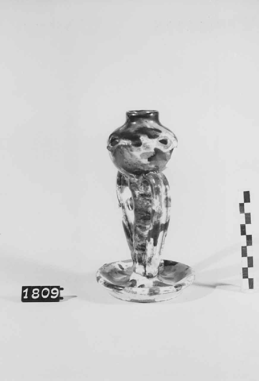 lucerna ad olio, sistemi di illuminazione - bottega del ceramista (1954)