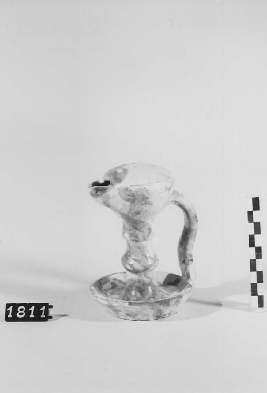 lucerna ad olio, sistemi di illuminazione - bottega del vasaio (sec. XX prima metà)