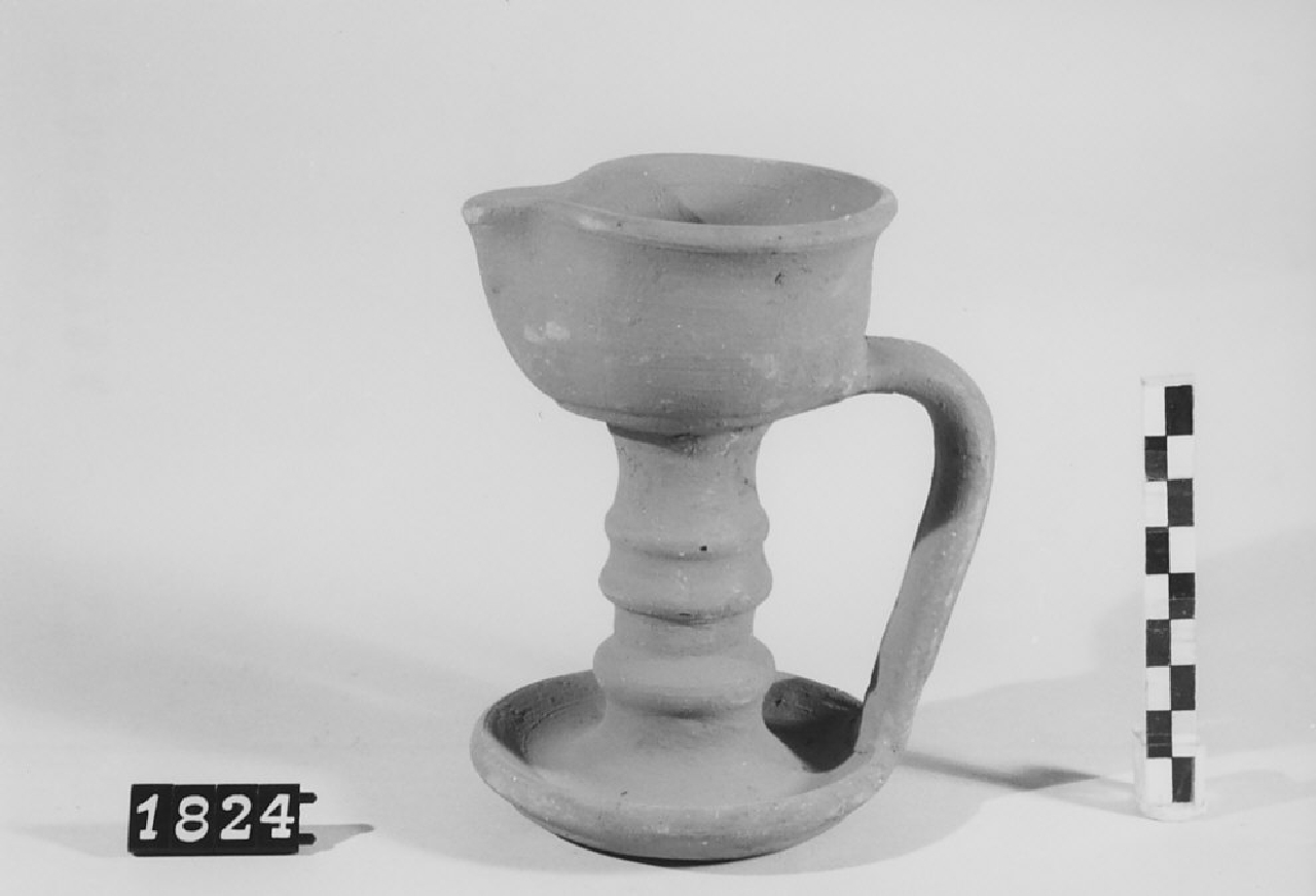 lucerna ad olio, sistemi di illuminazione - bottega del vasaio (sec. XX)