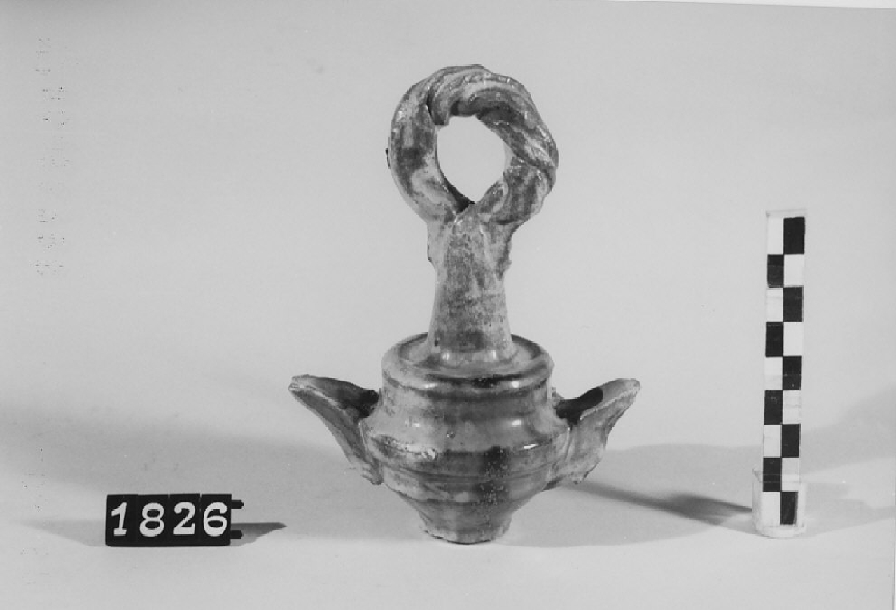 lucerna ad olio, sistemi di illuminazione - bottega del vasaio (sec. XX prima metà)