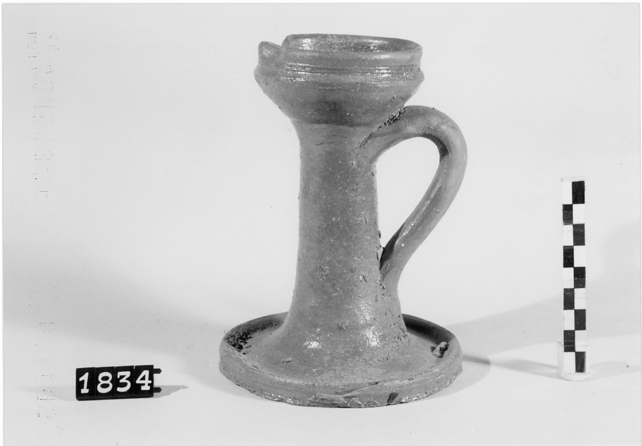 lucerna ad olio, sistemi di illuminazione - bottega del vasaio (sec. XX seconda metà)