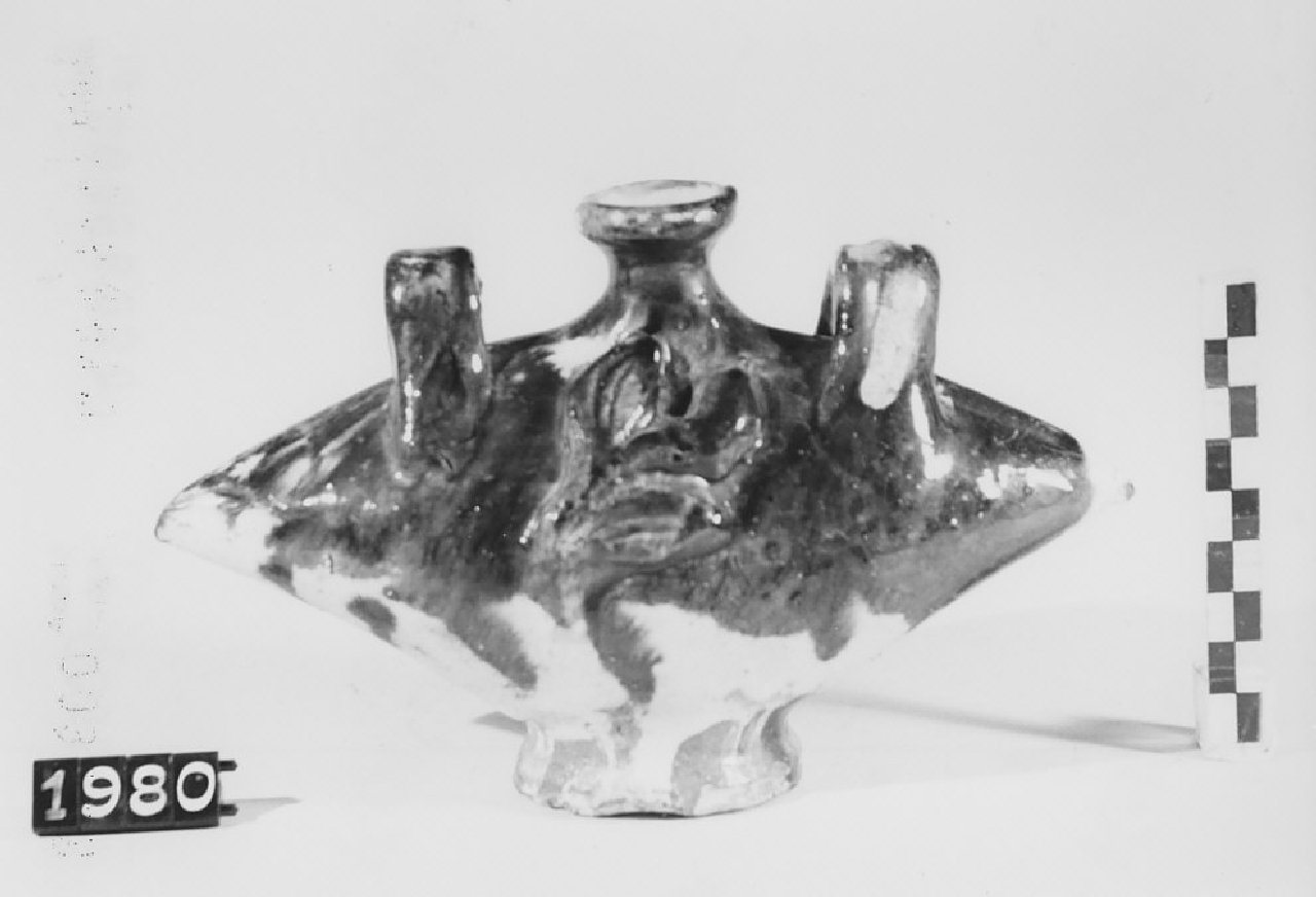 borraccia, ceramica - produzione di Seminara (sec. XX seconda metà)