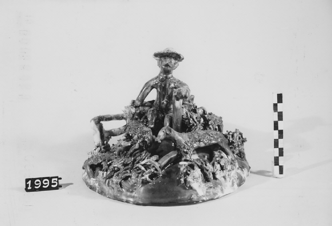 Scena pastorale (soprammobile, ceramica) - produzione di Seminara (sec. XX metà)