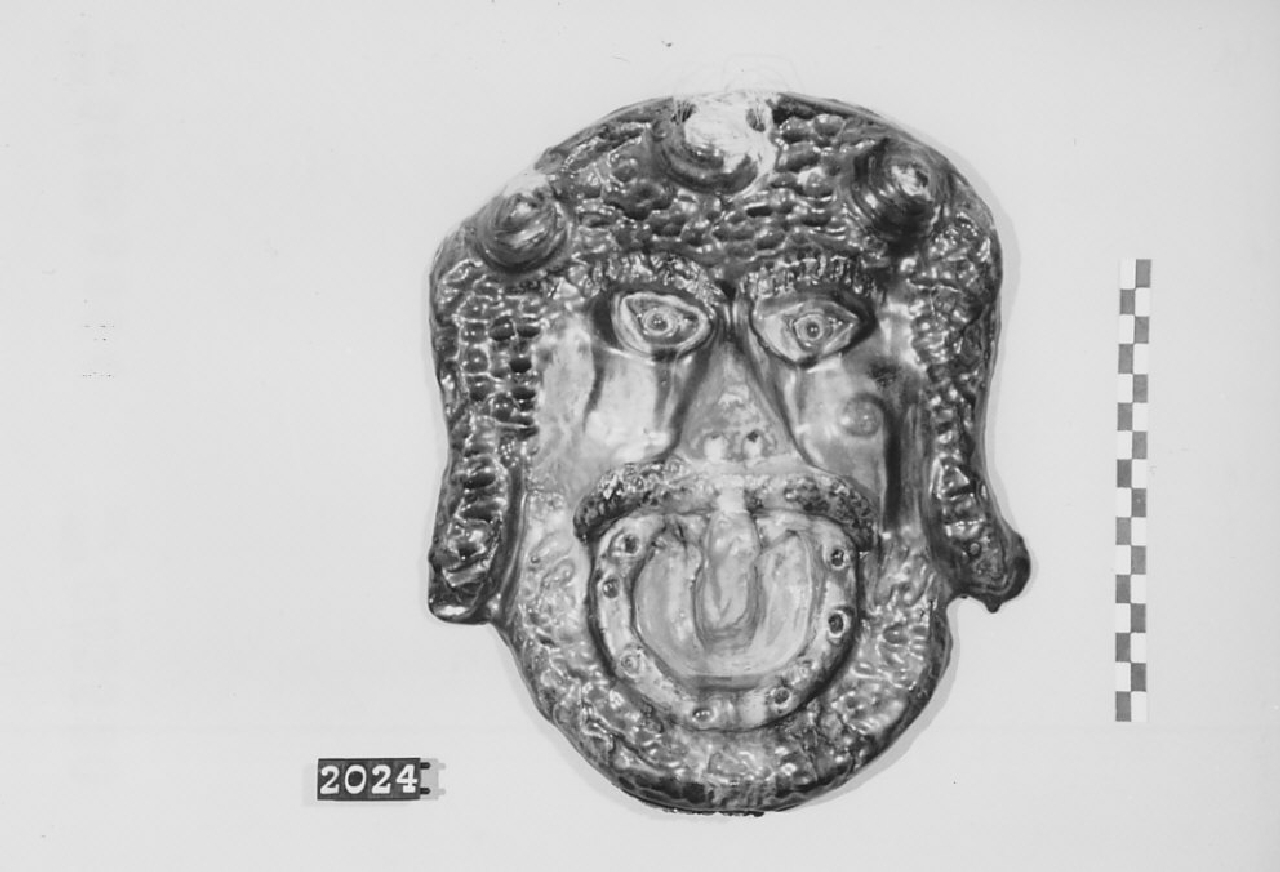 Volto diabolico (maschera, ceramica) - produzione di Seminara (sec. XX seconda metà)