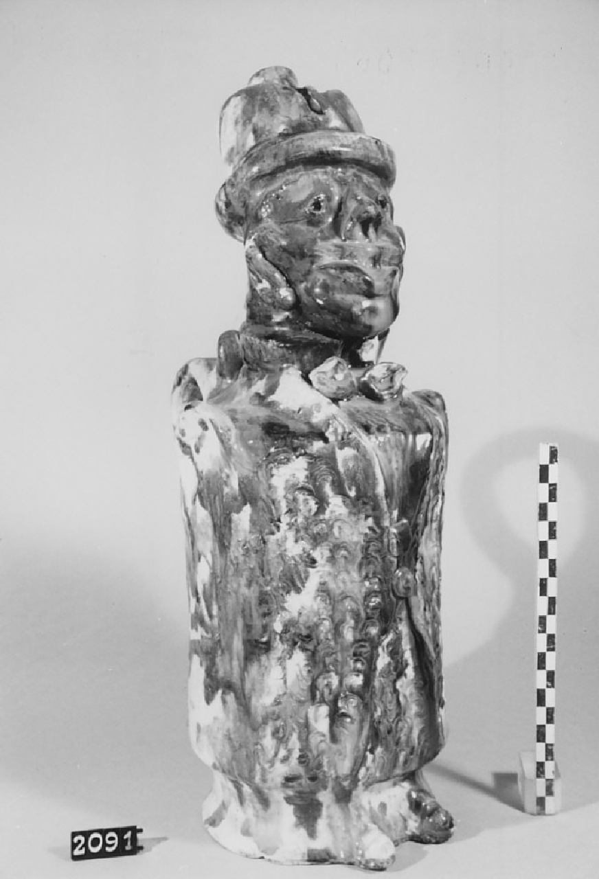 bottiglia, ceramica - produzione di Seminara (sec. XX seconda metà)