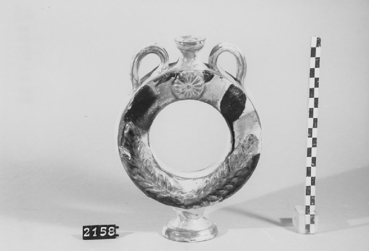 borraccia, ceramica - produzione di Seminara (sec. XX seconda metà)