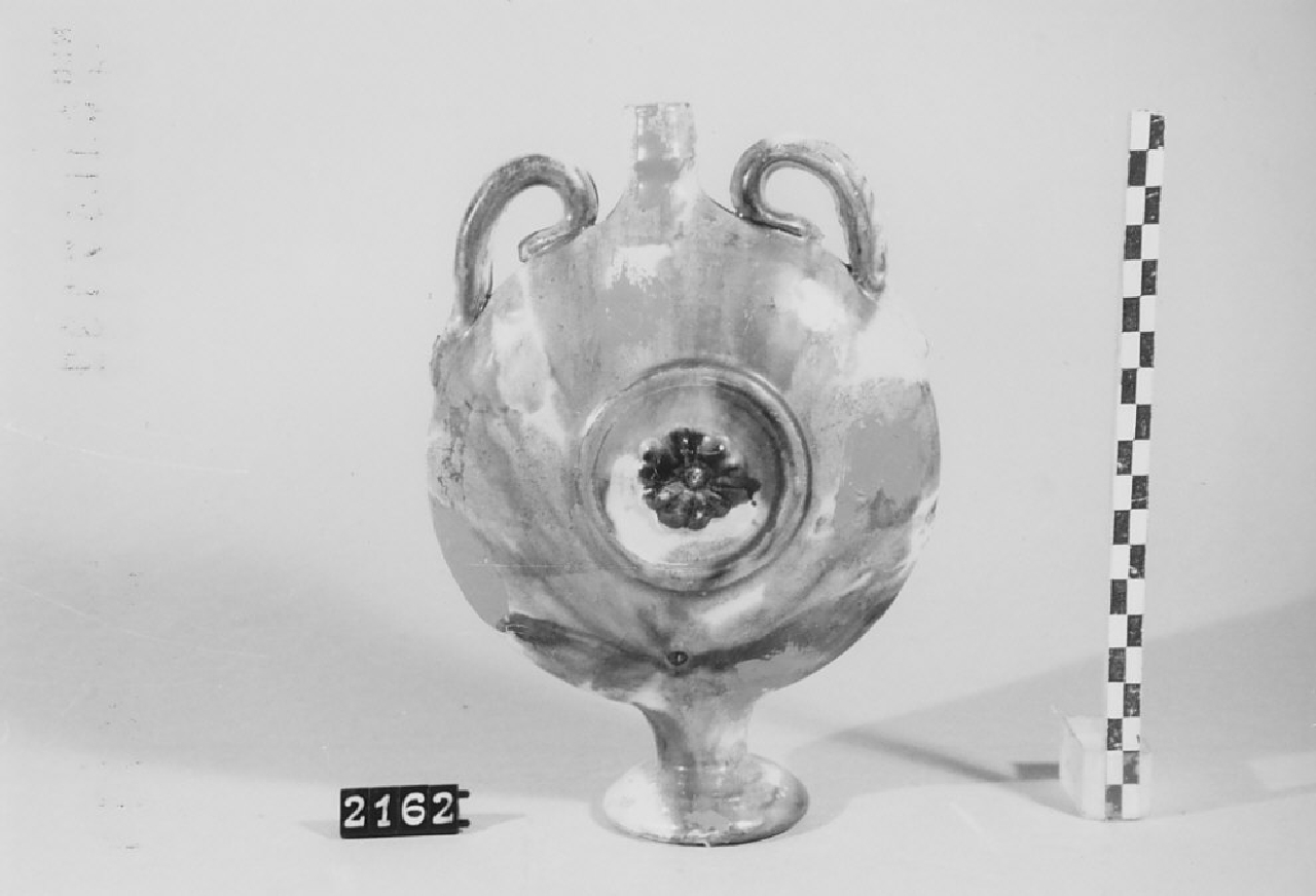 borraccia, ceramica - produzione di Seminara (sec. XX seconda metà)