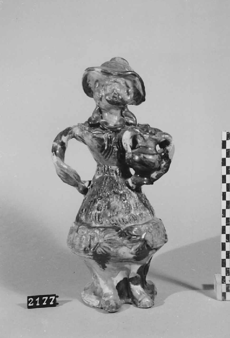 bottiglia, ceramica - produzione di Seminara (sec. XX seconda metà)