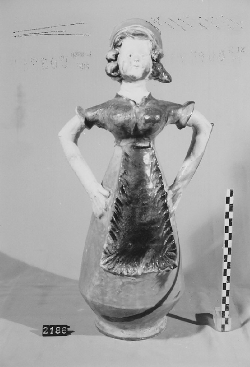 bottiglia, ceramica - produzione di Seminara (sec. XX seconda metà)