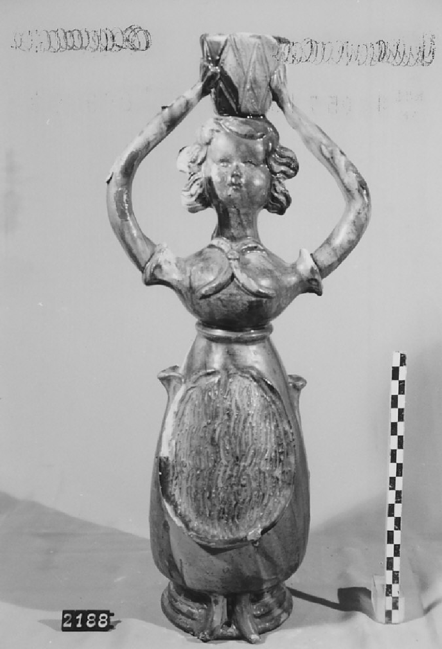 bottiglia, ceramica - produzione di Seminara (sec. XX seconda metà)