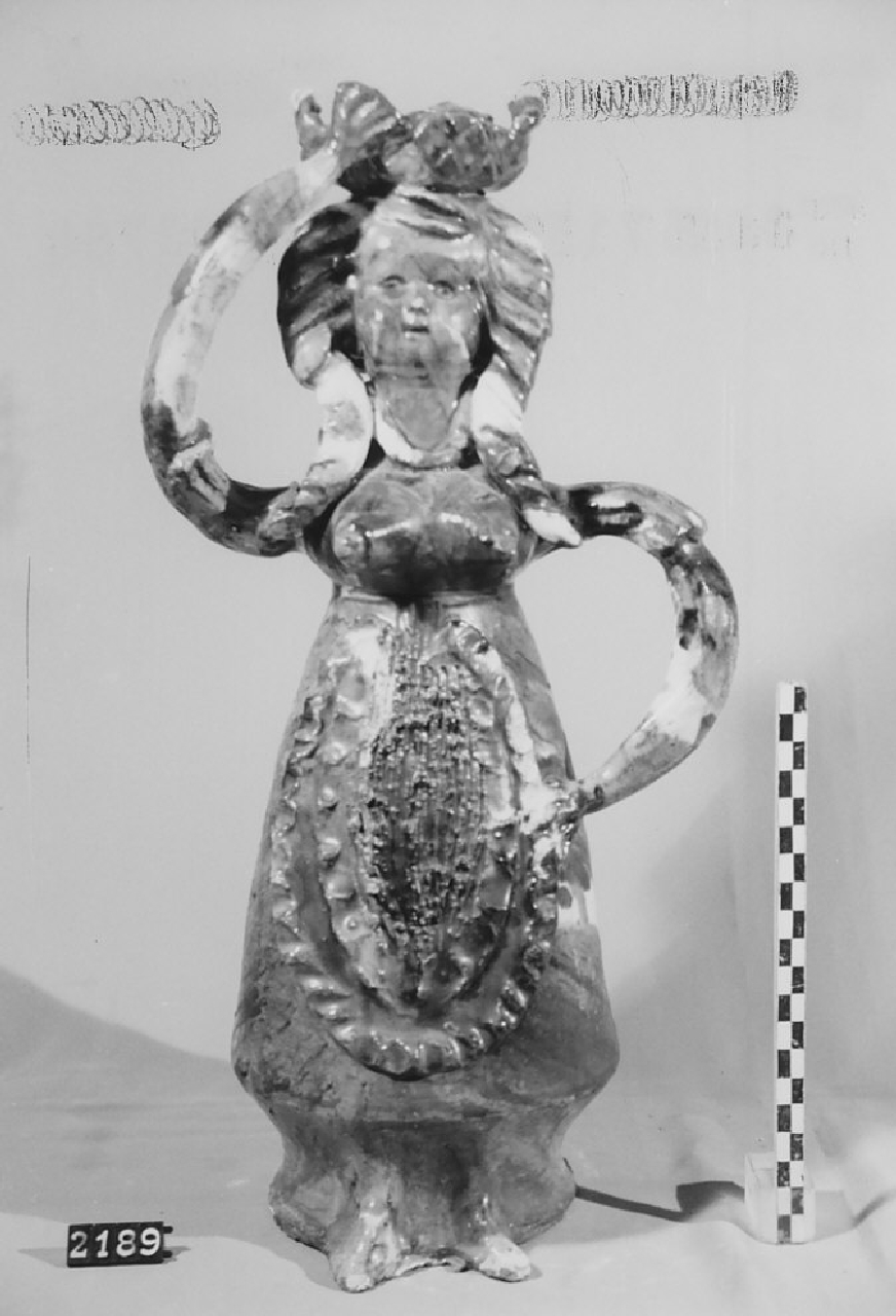 bottiglia, ceramica - produzione di Seminara (sec. XX seconda metà)