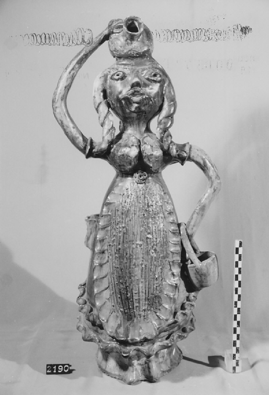 bottiglia, ceramica - produzione di Seminara (sec. XX seconda metà)