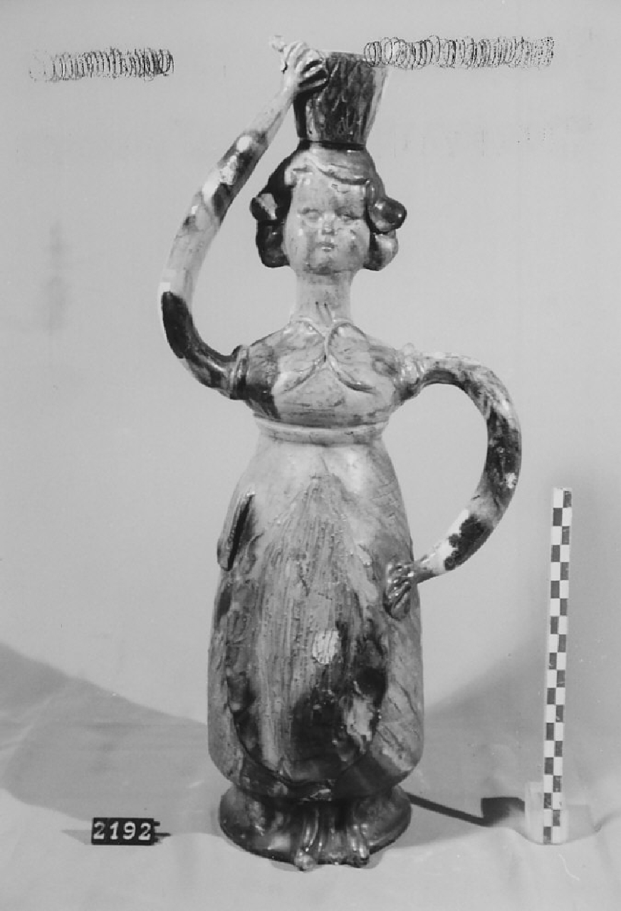 bottiglia, ceramica - produzione di Seminara (sec. XX seconda metà)