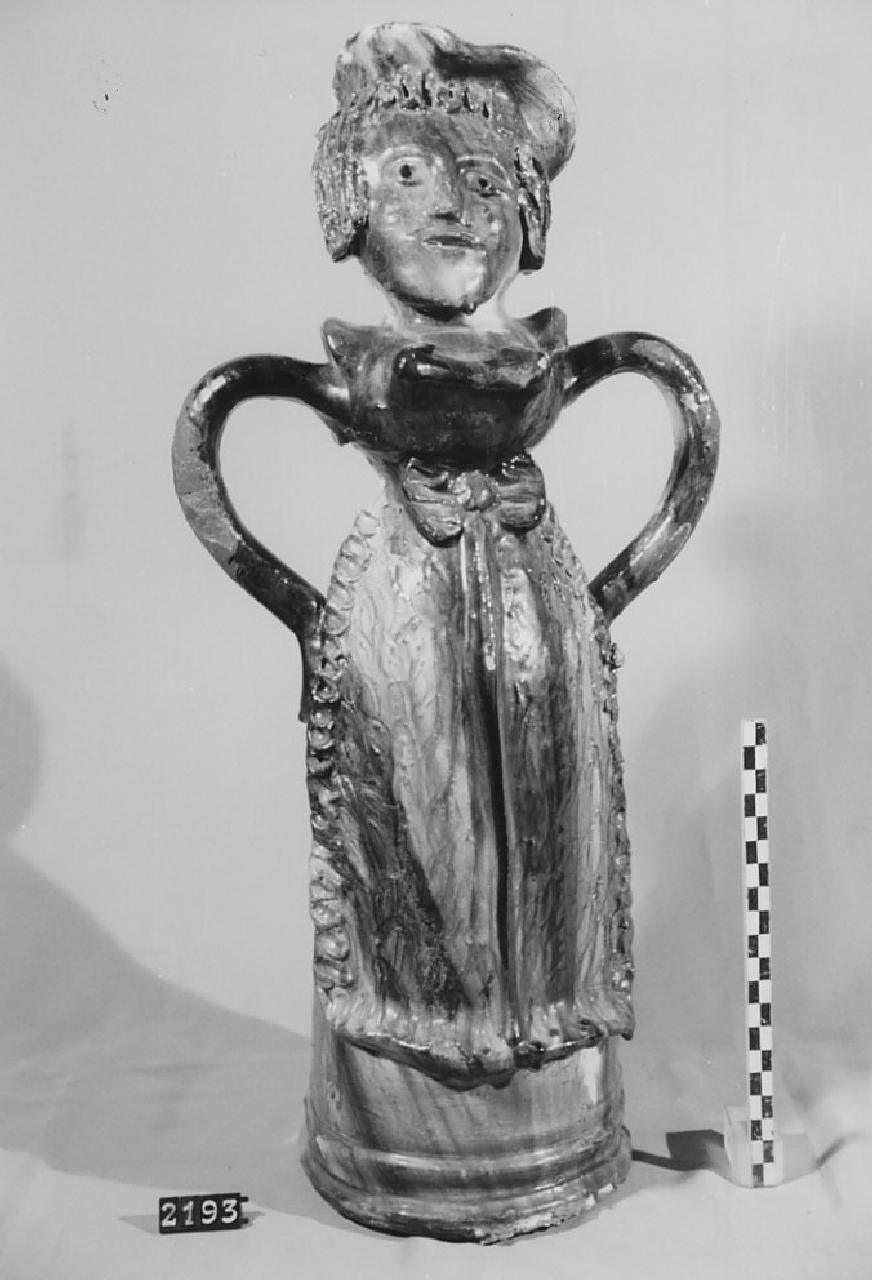 bottiglia, ceramica - produzione di Seminara (sec. XX seconda metà)