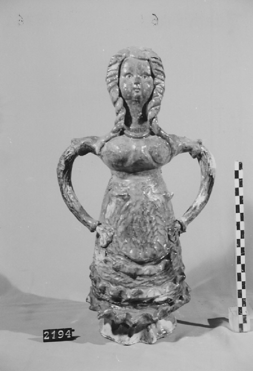 bottiglia, ceramica - produzione di Seminara (sec. XX seconda metà)