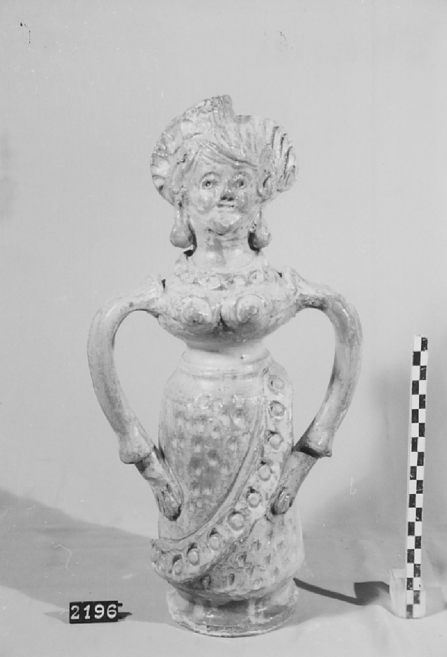 bottiglia, ceramica - produzione di Seminara (sec. XX seconda metà)