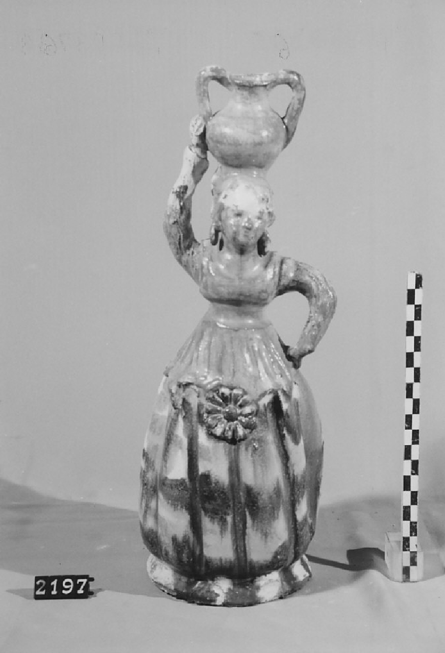 bottiglia, ceramica - produzione di Seminara (sec. XX seconda metà)