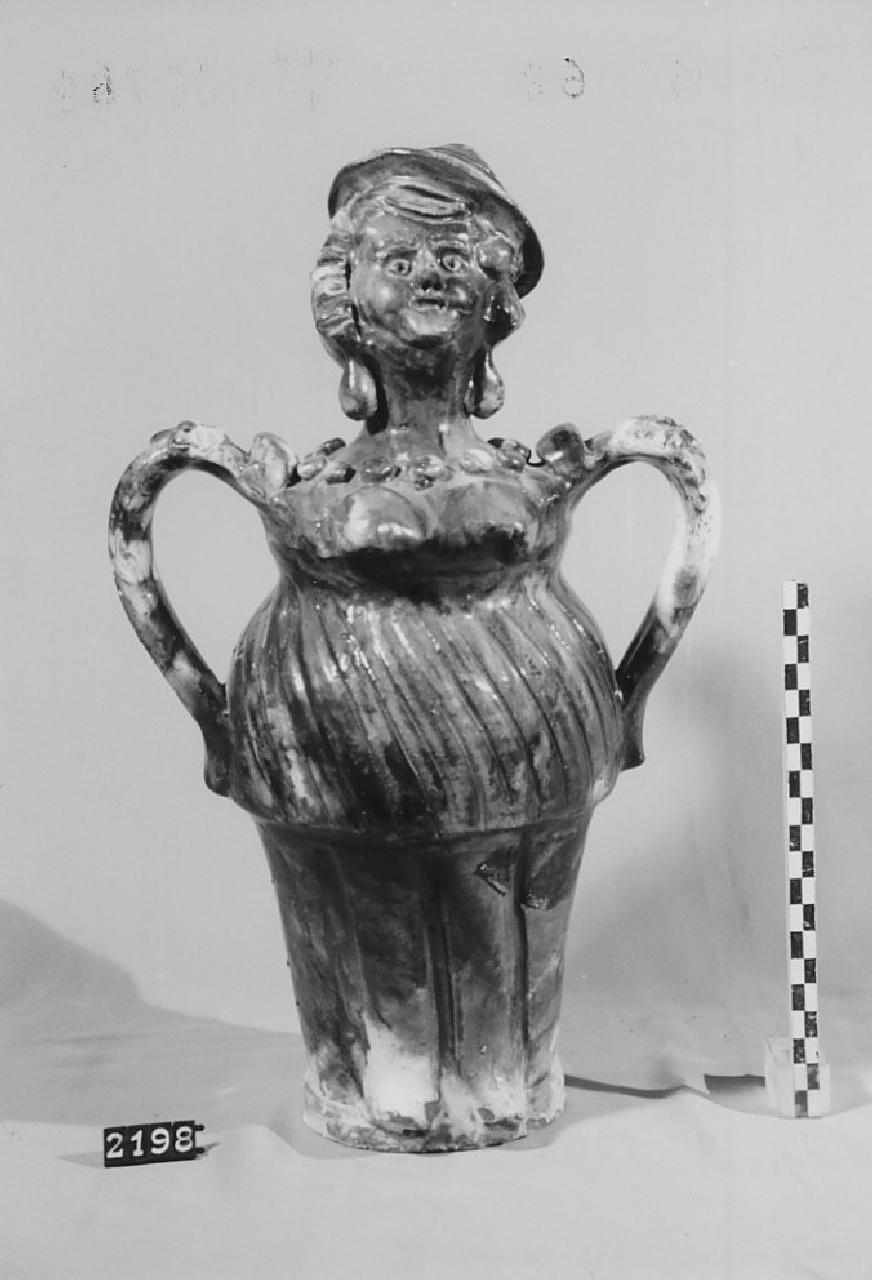 bottiglia, ceramica - produzione di Seminara (sec. XX seconda metà)