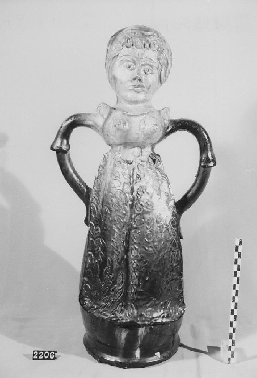 bottiglia, ceramica - bottega del ceramista (sec. XX)