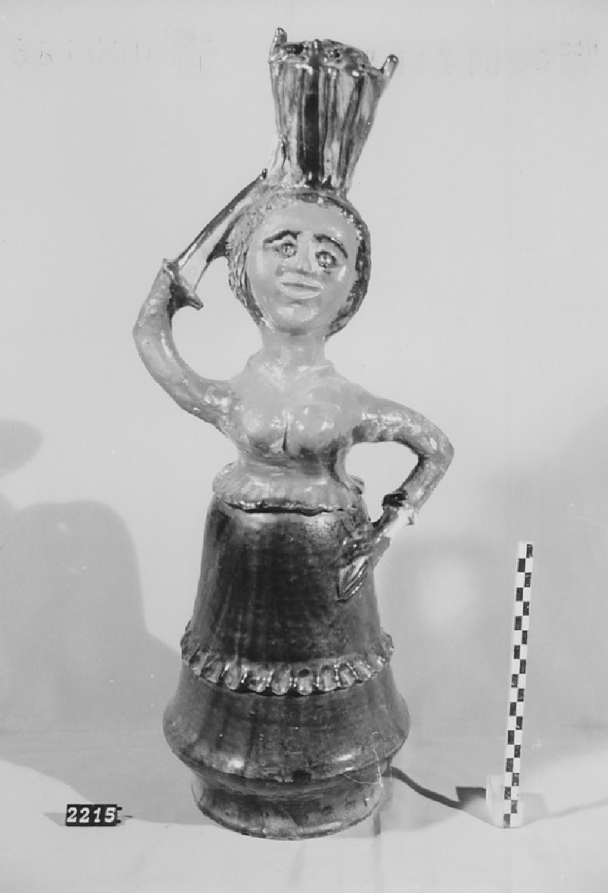 bottiglia, ceramica - produzione di Seminara (sec. XX seconda metà)